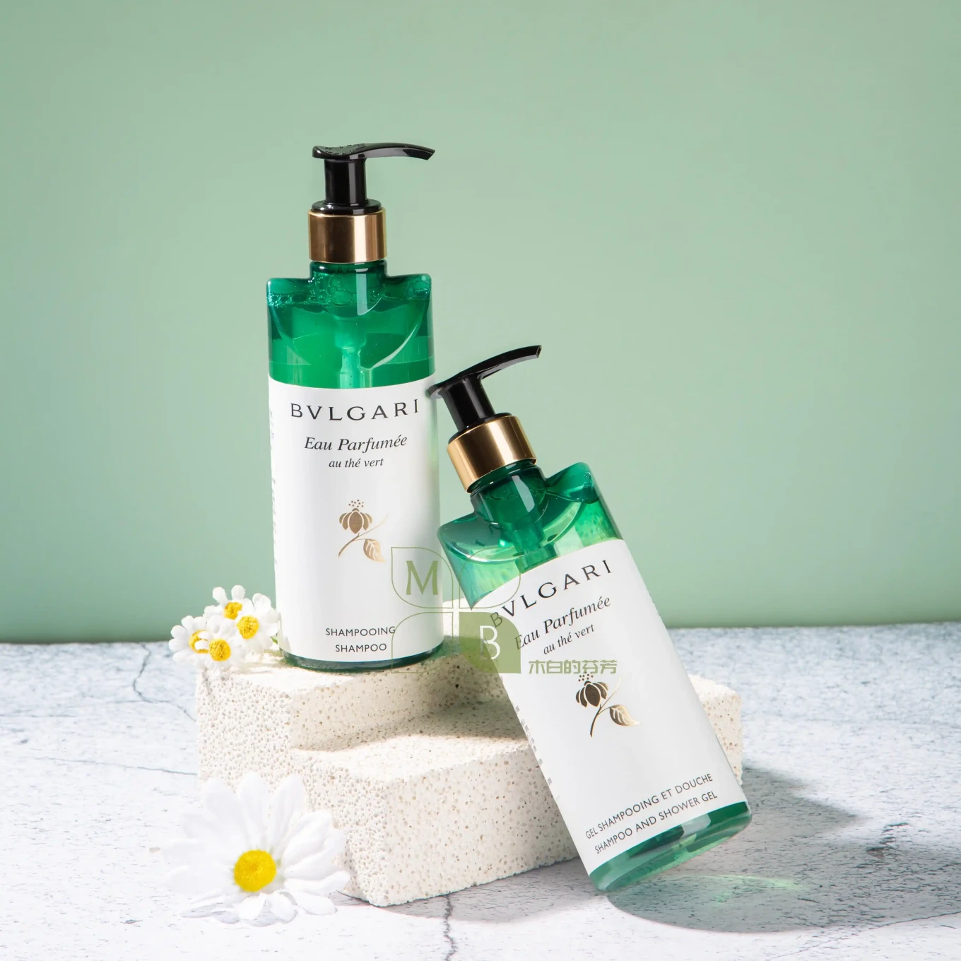BVLGARI Green Tea Shampoo & Conditioner & Body Lotion & Shower Gel & Hand Wash & Hand Lotion 300ML