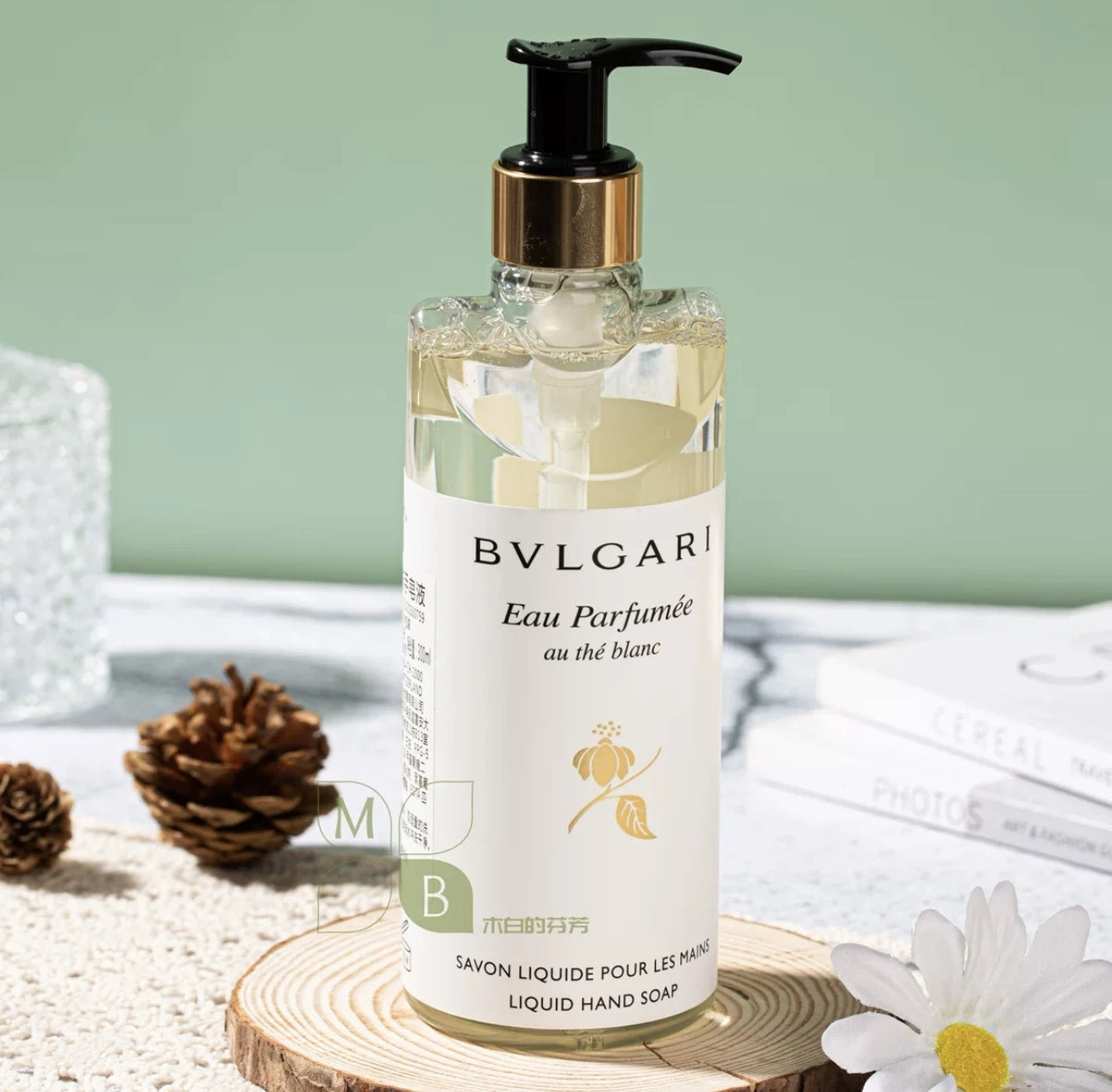 BVLGARI Shampoo & Conditioner & Body Lotion & Shower Gel & Hand Wash & Hand Lotion White Tea 300ML