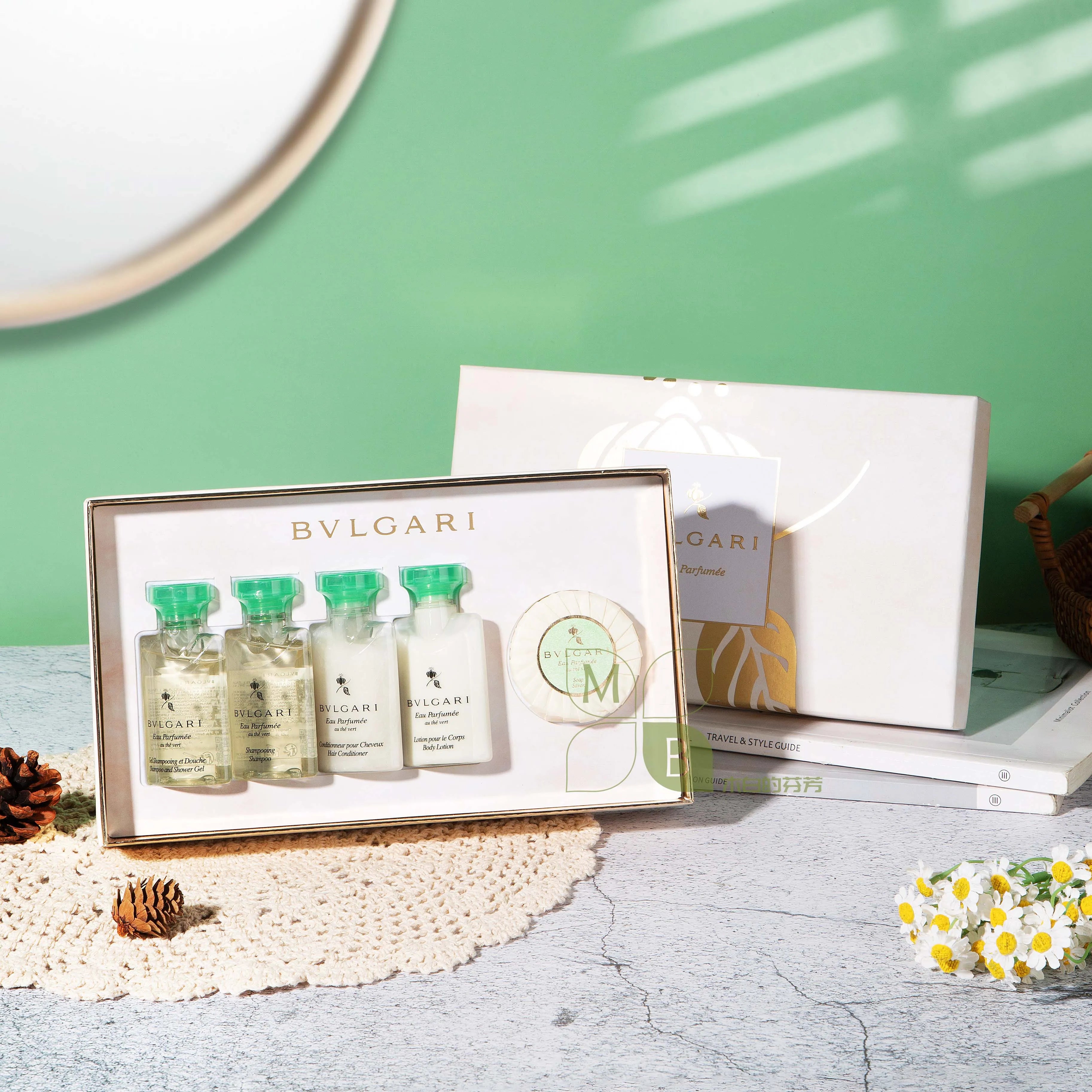 BVLGARI Hair &amp; Body Set Green Tea 40ML Each