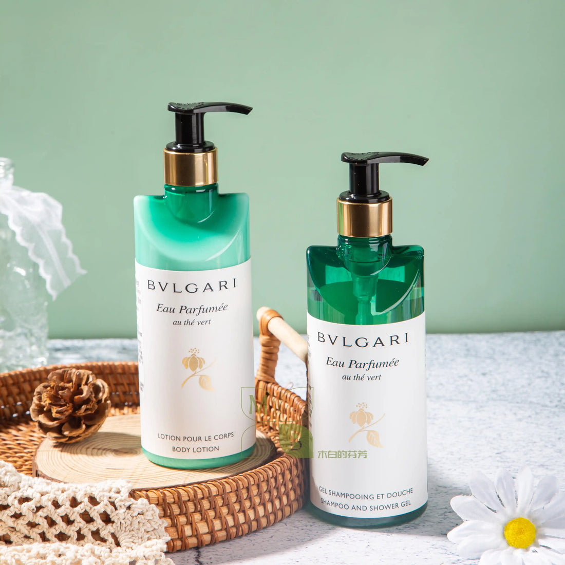 BVLGARI Green Tea Shampoo &amp; Conditioner &amp; Body Lotion &amp; Shower Gel &amp; Hand Wash &amp; Hand Lotion 300ML